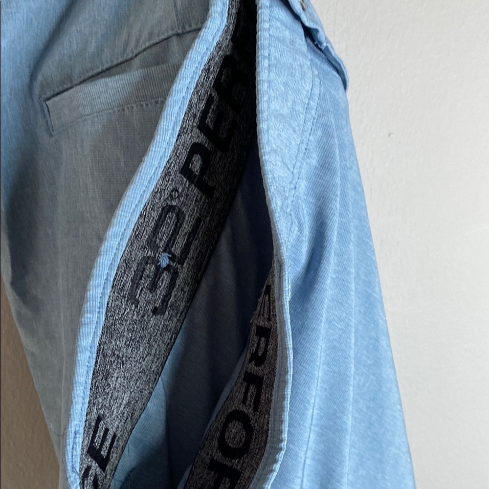 Men's Blue Casual Shorts - Picture 7 of 7